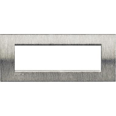 LIVING LIGHT - PLACCA 7P ACCIAIO SPAZZOLATO LNA4807ACS - BTICINO LNA4807ACS product photo Photo 02 3XL