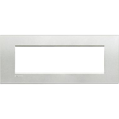 LIVING LIGHT - PLACCA 7P ARGENTO LNA4807AG - BTICINO LNA4807AG product photo Photo 01 3XL