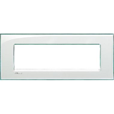 PLACCA LIVING LIGHT ACQUAMARINA LNA4807KA BTICINO QUADRA 7 POSTI - BTICINO LNA4807KA product photo Photo 02 3XL