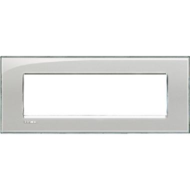 LIVING LIGHT PLACCA 7P GRIGIO GHIACCIO LNA4807KG - BTICINO LNA4807KG product photo Photo 02 3XL