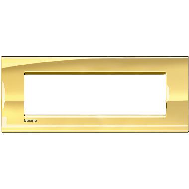 LIVING LIGHT - PLACCA 7P ORO FRDEEO LNA4807OA - BTICINO LNA4807OA product photo Photo 01 3XL