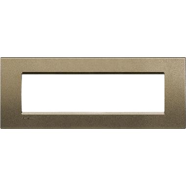 LIVING LIGHT - PLACCA 7P SQUARE LNA4807SQ - BTICINO LNA4807SQ product photo Photo 01 3XL