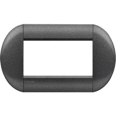 Placca Living Light grafite LNB4804GF 4P Bticino Tonda - BTICINO LNB4804GF product photo Photo 01 3XL