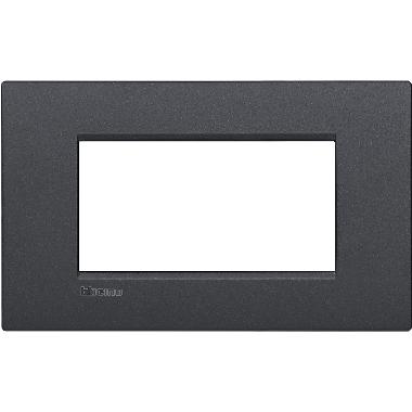 LIVING LIGHT PLACCA 4P ANTRACITE AIR LNC4804AR - BTICINO LNC4804AR product photo Photo 01 3XL