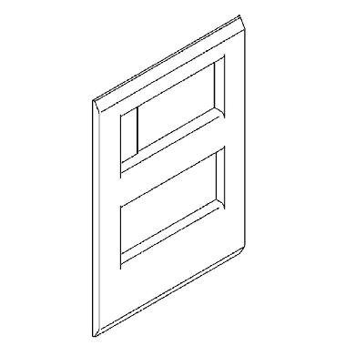 MOSTRINE FINITURA 4P+DIFF X M125+G125 - BTICINO MT7062 - BTICINO MT7062 - BTICINO MT7062 product photo Photo 01 3XL