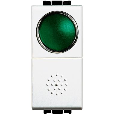 LIGHT - PULSANTE 10A + PORTALAMPADA VERDE - BTICINO N4038V product photo Photo 01 3XL