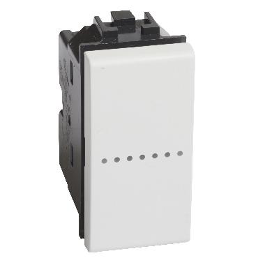 LIVING LIGHT - DEVIATORE ASSIALE 1P 10A 1M BIANCO N4053N - BTICINO N4053N product photo Photo 02 3XL