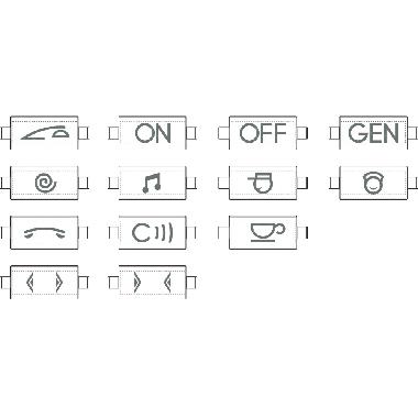 LL - KIT SIMBOLOGIA AX BIANCO - BTICINO N4916KIT - BTICINO N4916KIT - BTICINO N4916KIT product photo Photo 01 3XL