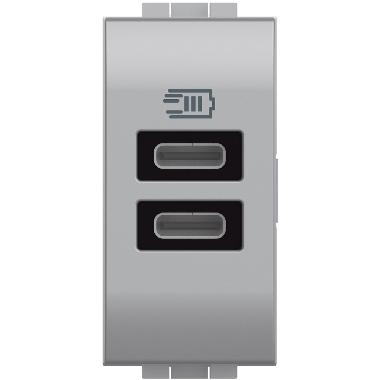 LL - CARICATORE USB TIPO C+C 1M TECH - BTICINO NT4191CC - BTICINO NT4191CC product photo Photo 02 3XL