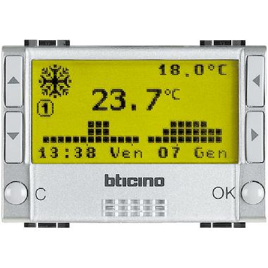 LIGH TECHT CRONOTERMOSTATO A BATTERIE BTICINO - BTICINO NT4451 product photo Photo 01 3XL