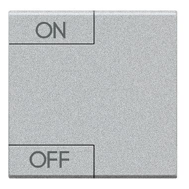 LIGHT  TECH - COPRITASTO ON OFF 2 MOD - BTICINO NT4911M2AGN - BTICINO NT4911M2AGN - BTICINO NT4911M2AGN product photo Photo 01 3XL