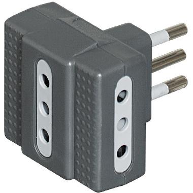 KIT - ADATTATORE TRIS 3 PRESE 10A SP 10A - BTICINO S3603G - BTICINO S3603G product photo Photo 01 3XL
