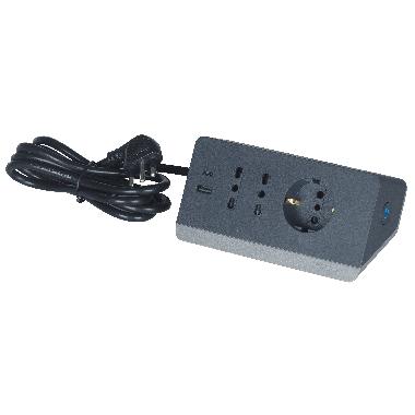 MDS.2PR10/16+1PRP30+2USB+SP10A+INT GRI - BTICINO S3711GBU - BTICINO S3711GBU product photo Photo 05 3XL