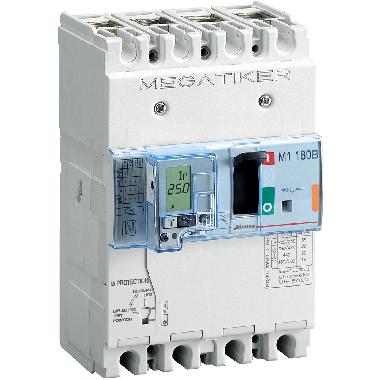 M1 160B - INTERRUTTORE MAGNETOTERMICO + DIFFERENZIALE 3P+N/2 160A 25KA - BTICINO T714B160D product photo Photo 01 3XL