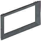 TORRETTE - SUPPORTO LL 4P+MOSTRIN ANTRACITE - BTICINO 150671 product photo