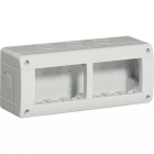 CUSTODIA IP40 6 POSTI COMPOSTA DA BASE E COPERCHIO PER 3+3 MODULI LUNA LIVINGLIGHT - BTICINO 24406 product photo