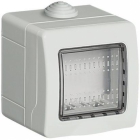 CUSTODIA IP55 COMPOSTA DA BASE E COPERCHIO PER 2 MODULI LUNA LIVINGLIGHT - BTICINO 24502 product photo
