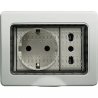 CONTENITORE 3 POSTI IP55 MATIX PARETE TOPPA - BTICINO 25503 product photo