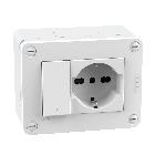 MATIXGO - SCATOLA IP40 + INT + P40 3M W - BTICINO 28403W2 - BTICINO 28403W2 product photo