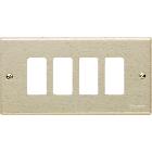 MAGIC - PLACCA CON VITI A 4 POSTI OXIDAL - BTICINO 504/4 - BTICINO 504/4 product photo