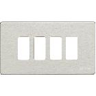 MAGIC - PLACCA 4P ALLUMINIO - BTICINO 504/4/AL product photo