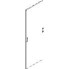 MAS HDX - PORTA PIENA 600X2000 - BTICINO 91865/60LR2 - BTICINO 91865/60LR2 product photo