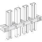 MAS HDX - PORTASBARRE INTERMEDIO 2 SB/FASE - BTICINO 91881/2 - BTICINO 91881/2 product photo