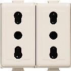 MATIX MAGIC - PRESA 10/16A DUPLEX - BTICINO A5180/2 product photo