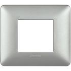 MATIX - PLACCA 2P SILVER - BTICINO AM4802MSL product photo