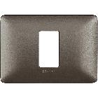 MATIX - PLACCA MODULO 503 1P IRON - BTICINO AM4803M1MIR - BTICINO AM4803M1MIR product photo
