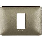 MATIX - PLACCA MODULO 503 1P TITANIUM - BTICINO AM4803M1MTA - BTICINO AM4803M1MTA product photo