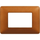 matix - placca 3 posti rosso terra - BTICINO AM4803TRT product photo