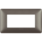 matix - placca 4 posti iron - BTICINO AM4804MIR product photo