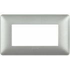 matix - placca 4 posti silver - BTICINO AM4804MSL product photo