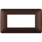 matix - placca 4 posti marrone caffe - BTICINO AM4804TGG product photo