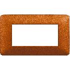 matix - placca 4 posti rosso terra - BTICINO AM4804TRT product photo