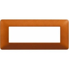 matix - placca 6 posti rosso terra - BTICINO AM4806TRT product photo