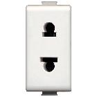 matix - presa std Euro-US 2 posti 16A protetta - BTICINO AM5025R product photo