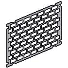 IDROBOARD PIASTRA FORATA 18 MODULI H 150M - BTICINO F107PS18 - BTICINO F107PS18 - BTICINO F107PS18 product photo