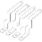 ***TIFAST SET 4 SQUAD.X COLL.MW250/BARRE - BTICINO FB250LWN - BTICINO FB250LWN product photo