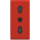 PRESA BIPASSO 2P+T 10/16A ROSSA AXOLUTE - BTICINO H4180R product photo