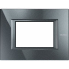 PLACCA 3P ANTRACITE AXOLUTE - BTICINO HA4803HS product photo