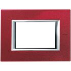 AXOLUTE - PLACCA 3P ROSSO CHINA - BTICINO HA4803RC product photo