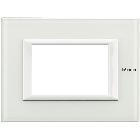 AXOLUTE - PLACCA 3P VETRO BIANCO - BTICINO HA4803VBB product photo