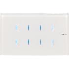 AXOLUTE - COMANDO VETRO BIANCO 4 MODULI - BTICINO HD4657M4 - BTICINO HD4657M4 - BTICINO HD4657M4 product photo