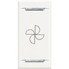 HD4911BC - AXOLUTE – COPRITASTO ASPIRATORE BIANCO - BTICINO HD4911BC - BTICINO HD4911BC product photo