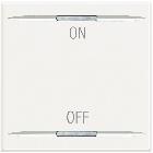 AXOLUTE - COPRITASTO ON OFF 2 MOD BIANCO - BTICINO HD4911M2AG - BTICINO HD4911M2AG product photo