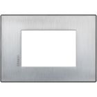 AXOLUTE AIR-PLACCA 3M CROMO SPAZZOLATO - BTICINO HW4803CRS - BTICINO HW4803CRS - BTICINO HW4803CRS product photo