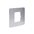 MatixGO - placca 2P aluminum - BTICINO JA4802EA product photo