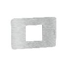 MatixGO - placca 2P cent. aluminum - BTICINO JA4819EA product photo